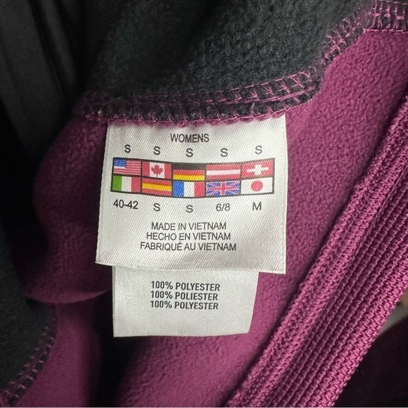 Women’s Spyder Size Small Purple Long Sleeve Zip Up Sweatshirt - Picture 7 of 7